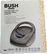 Radijas CD diskų grotuvas žadintuvas Bush Mini Boombox DAB+ FM mp3 nešiojamas – Paveikslėlis 3