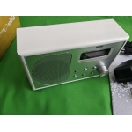 Nešiojamas radijas su žadintuvu retro Bush FM Baltas medienos efektas – Paveikslėlis 5