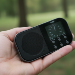 Radijas - žadintuvas pakraunamas nešiojamas kelioninis Bush FM DAB+