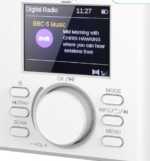 Nešiojamas radijas su žadintuvu Bush Hampton FM Bluetooth DAB+ Baltas – Paveikslėlis 4