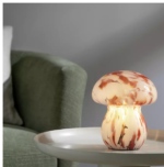 Stiklo stalinė naktinė lempa - grybas LED – Paveikslėlis 11