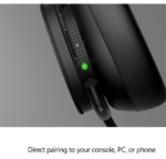 Microsoft Xbox belaidės žaidimų ausinės 2024 - juodos – Paveikslėlis 2