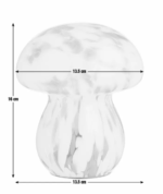 Stiklo stalinė naktinė lempa - grybas LED – Paveikslėlis 10