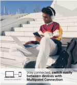 Belaidės ausinės Sony WH-CH520 baltos – Paveikslėlis 5