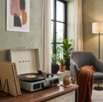 stilingas vinilinių plokštelių grotuvas dovana