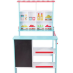 žaislinė medinė parduotuvė vaikams