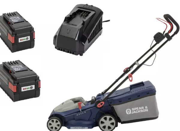 36V Akumuliatorinė Vejapjovė su 2 baterijomis