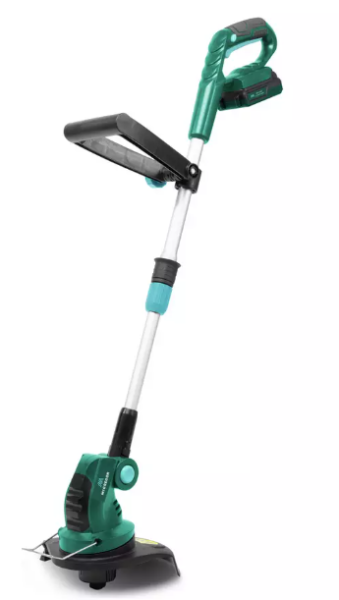 Akumuliatorinis trimeris 18V su baterija ir krovikliu